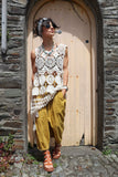 High-low crochet circle tunic
