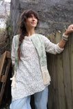 Floral embroidered fringe waistcoat