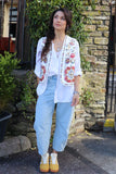 Floral embroidered waistcoat