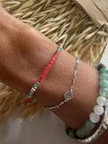 Red beaded bracelet