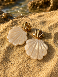 Mermaid shell earrings