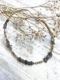 Labradorite stone beaded necklace