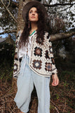 Crochet grannysquare cardigan