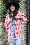 Aztec printed kimono
