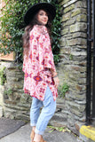 Aztec printed kimono