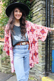 Aztec printed kimono
