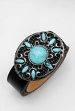 Embellished buckle belt (Black)