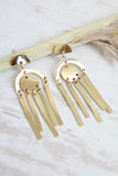 Metal tassel earrings (gold)