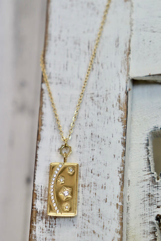 Star fall necklace (gold)